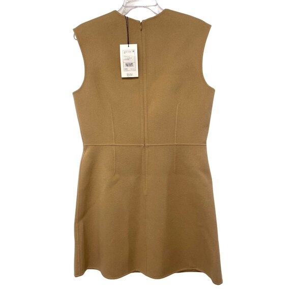 Theory $495 Camel Wool Cashmere Dress Size 12 NWT - Picture 8 of 10